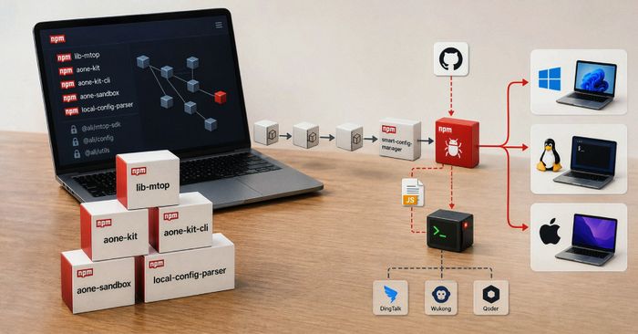 18 Malicious npm Packages Target Alibaba Developers With RAT Malware