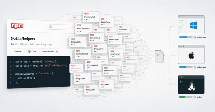 800 Malicious npm Packages Drop Cross-Platform RAT and Infostealer