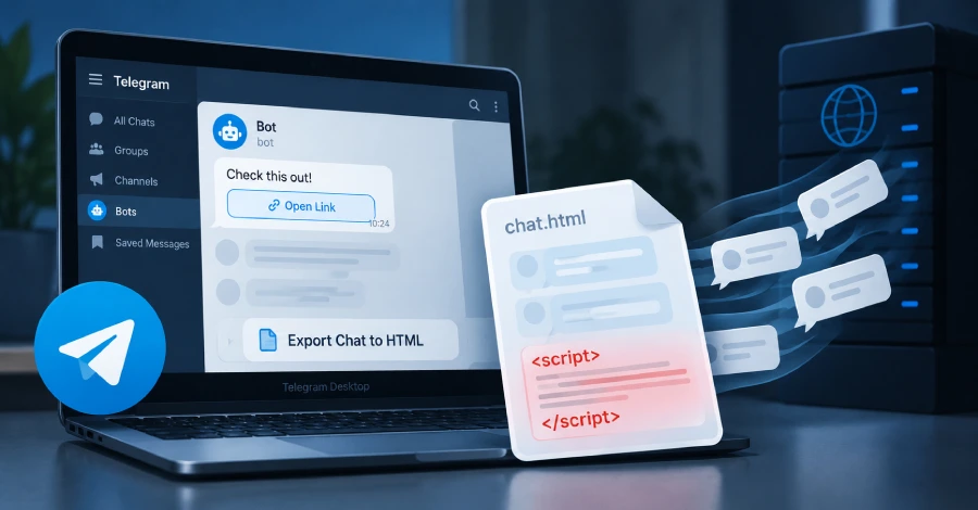Telegram Desktop Bug Let Bots Inject Hidden Scripts into Chat Exports