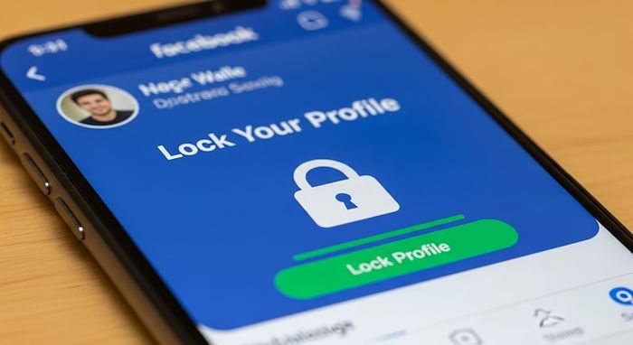 A phone showing privacy settings being adjusted